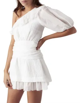 Aje Elvire Dress White Size 6  for rent on The Volte - image 1
