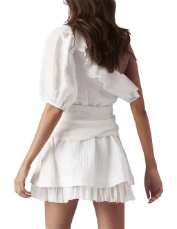 Aje Elvire Dress White Size 6  for rent on The Volte - image 2