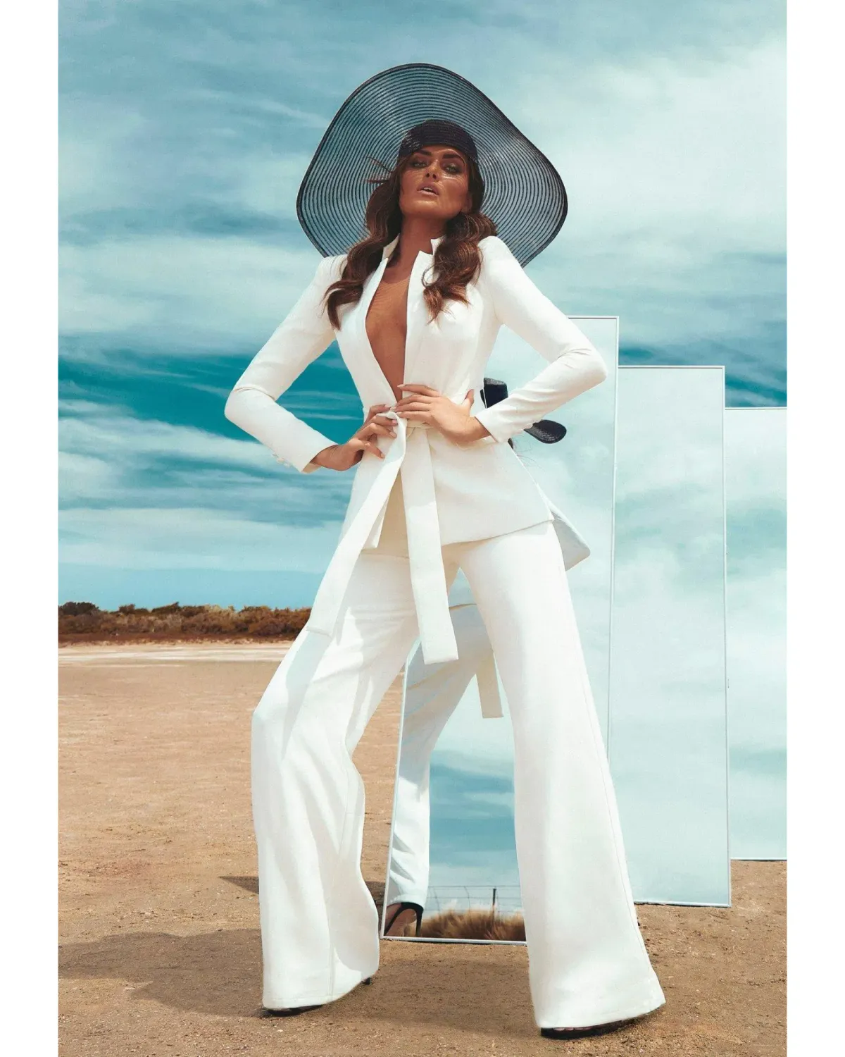 Bianca & Bridgett Ella Pant White Size AU 10 - Image 1