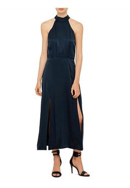 Zimmermann Sueded Picnic Midi Dress Navy Size 0 / AU 8 for rent on The Volte - image 3