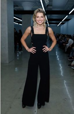 Zimmermann Stretch Crepe buckle Jumpsuit black size 8 for rent on The Volte - image 3