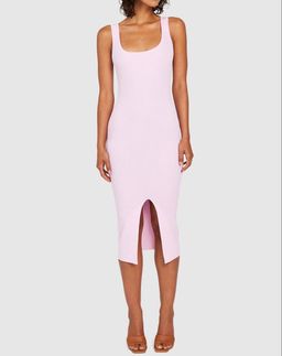 BY JOHNNY. - Alice Split Knit Dress - Light Pink for rent on The Volte - image 1