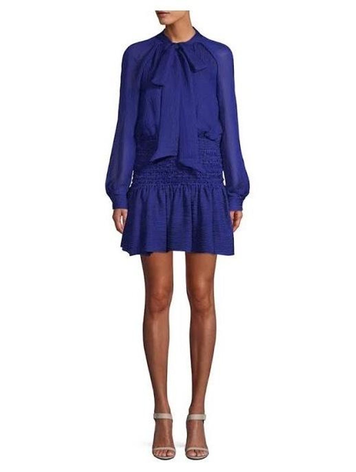 Camilla and Marc Long Sleeve Garland Dress Blue Size 8 - Image 1