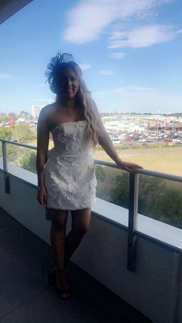 Kookai Fleur Mini Dress White Size 12 for rent on The Volte - image 3