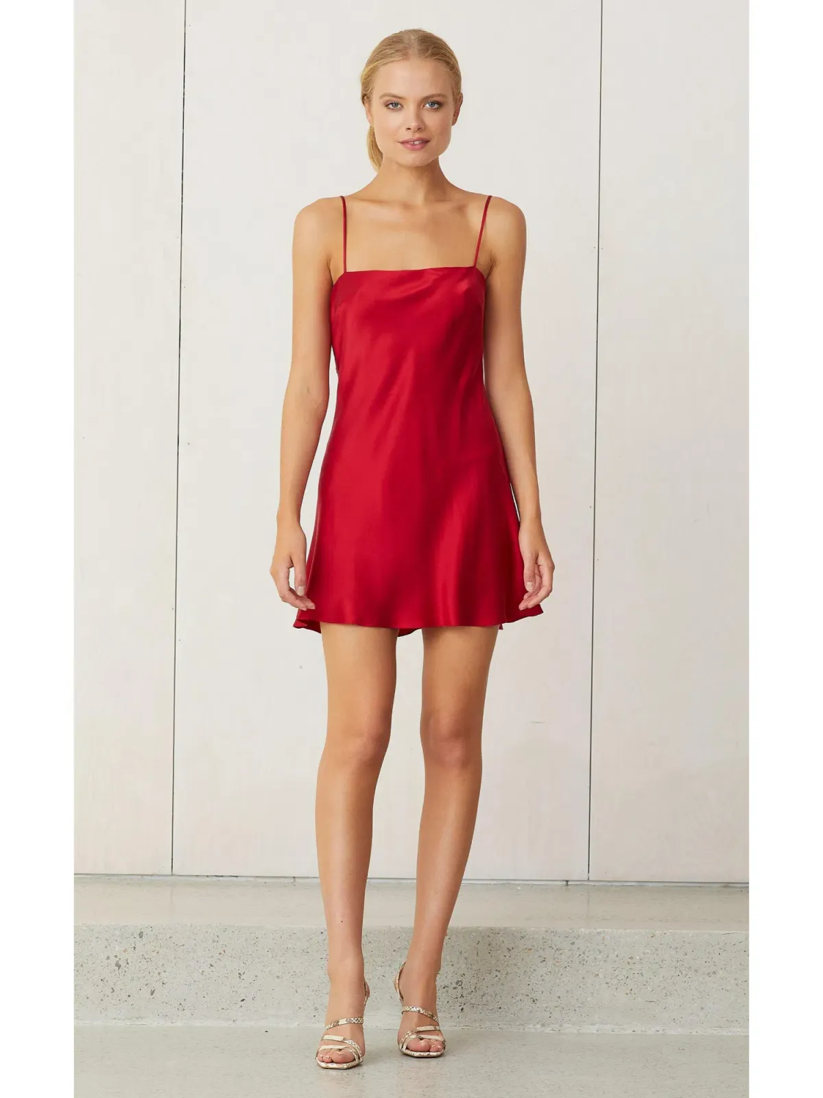 Bec & Bridge Classic Mini Dress Crimson Size AU 6 - Image 1