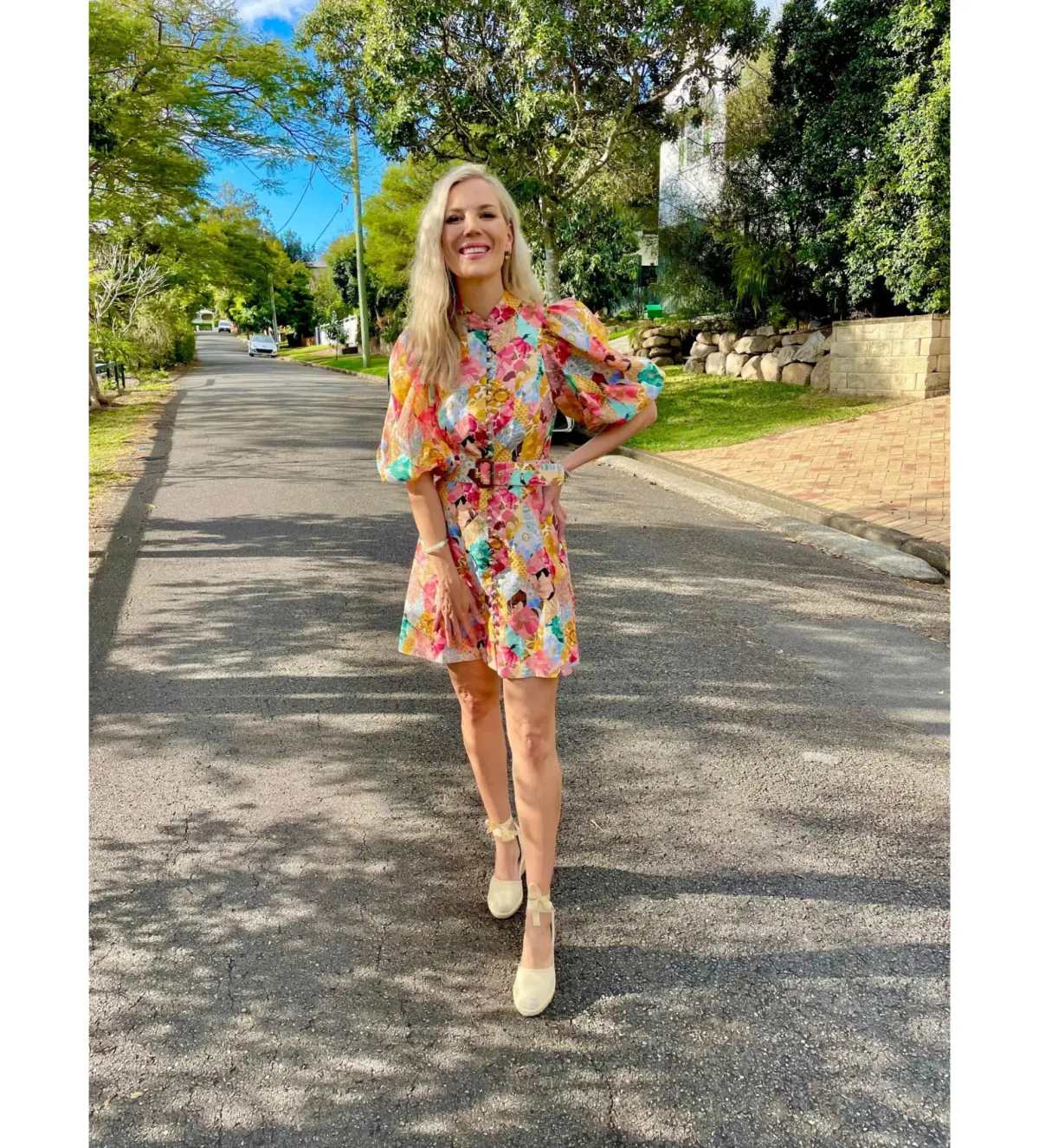 Zimmermann Tempo Kaleidoscope Mini Dress in Floral Print Size 0/AU8 - Image 1