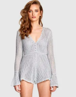 Alice McCall Magic Playsuit Silver Size 4 for rent on The Volte - image 2