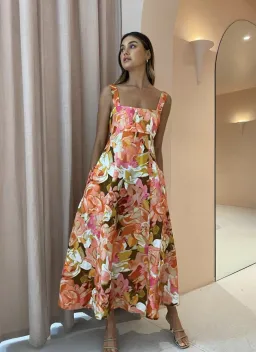 Acler Tate Dress (Pink Bouquet)  for rent on The Volte - image 4