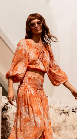 Steele Harmony Blouse & Laguna Skirt in Bora Sand Set Size 8 for rent on The Volte - image 2
