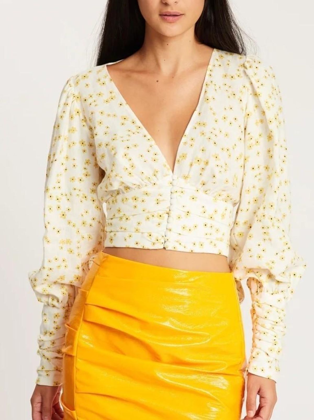 Bec and Bridge Wild Daisy LS Top Yellow Size 12 - Image 5