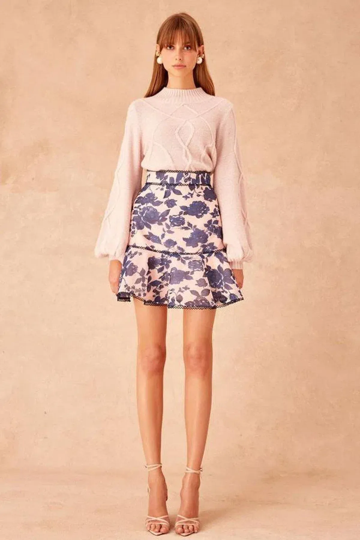 Keepsake the Label Halo Blouse Size S and Skirt Size L Set Print - Image 6