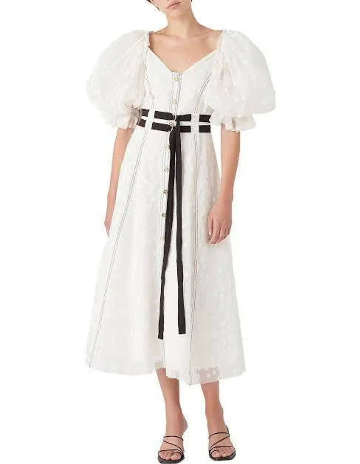 Aje eucalypt burnout dress - Image 1