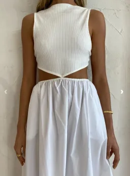 Bec & Bridge Selene Maxi Dress in Ivory for rent on The Volte - image 2