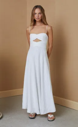 Bec & Bridge Provincial Maxi Dress Ivory Size 6 for rent on The Volte - image 1