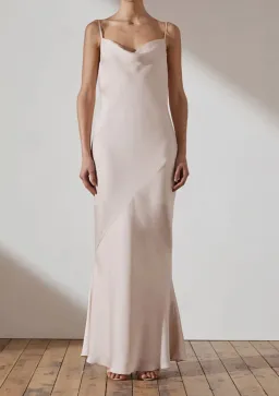 Shona Joy Luxe Bias Cowl Slip Dress Porcelain Size 6 for rent on The Volte - image 1