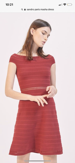 Sandro Paris red dress for rent on The Volte - image 2