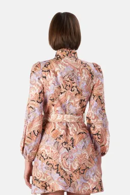 Zimmermann Botanica Chevron Mini Dress Print Size 2 / Au 12 for rent on The Volte - image 5
