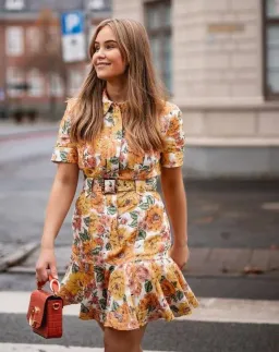 Zimmerman Poppy Belted Mini Dress Floral Size 1 / Au 10 for rent on The Volte - image 3