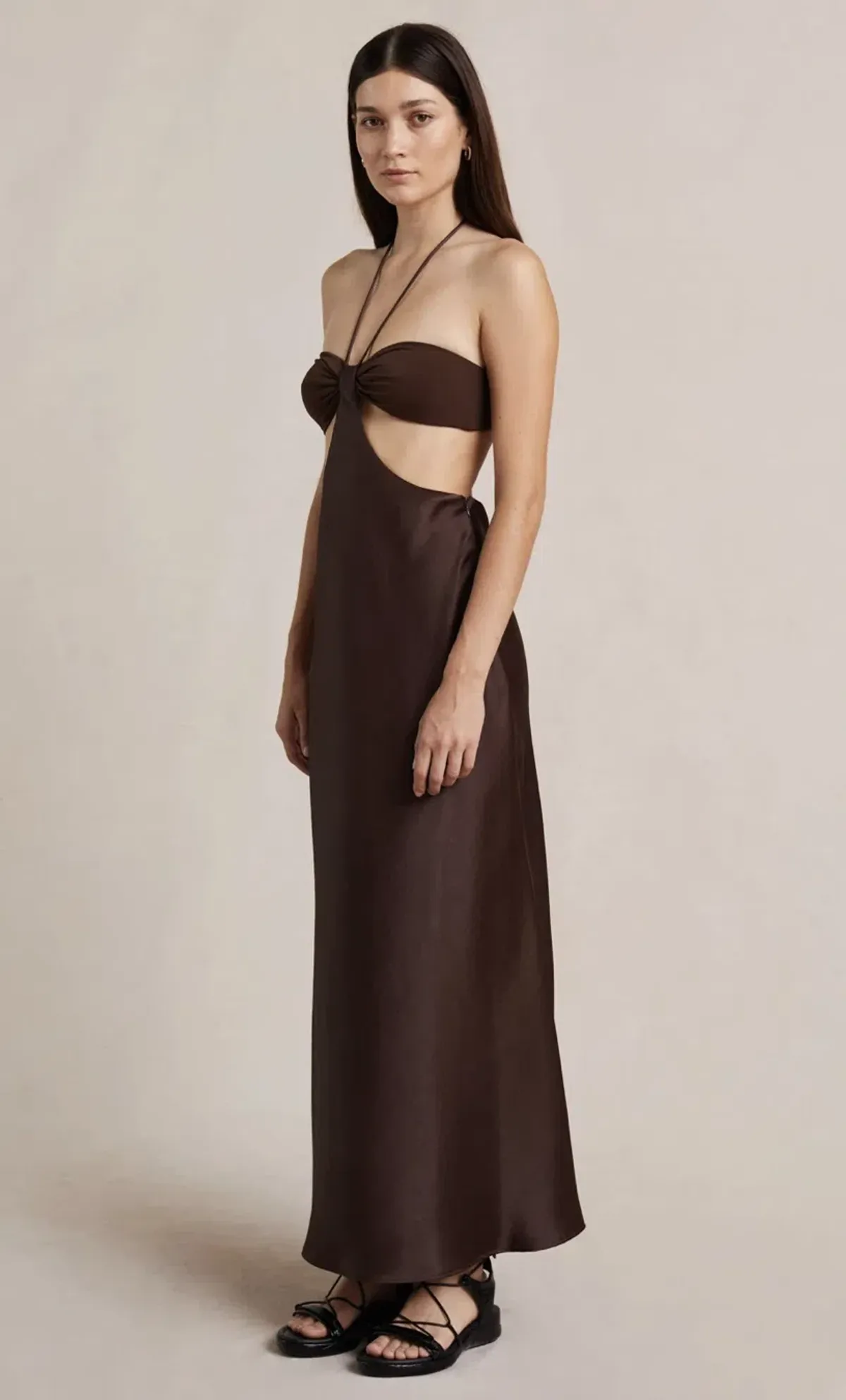 Bec & Bridge Nadia Cutout Dress Brown Size 10 - Image 2
