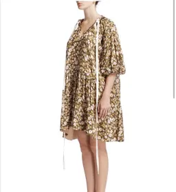Lee Mathews Ariel Puff Sleeve Dress for rent on The Volte - image 3