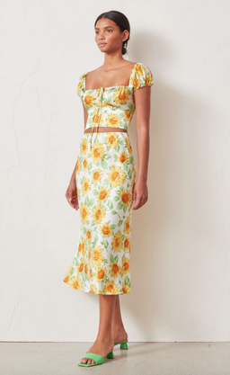 Bec & Bridge Francine Silk Top Print Size 10 for rent on The Volte - image 4
