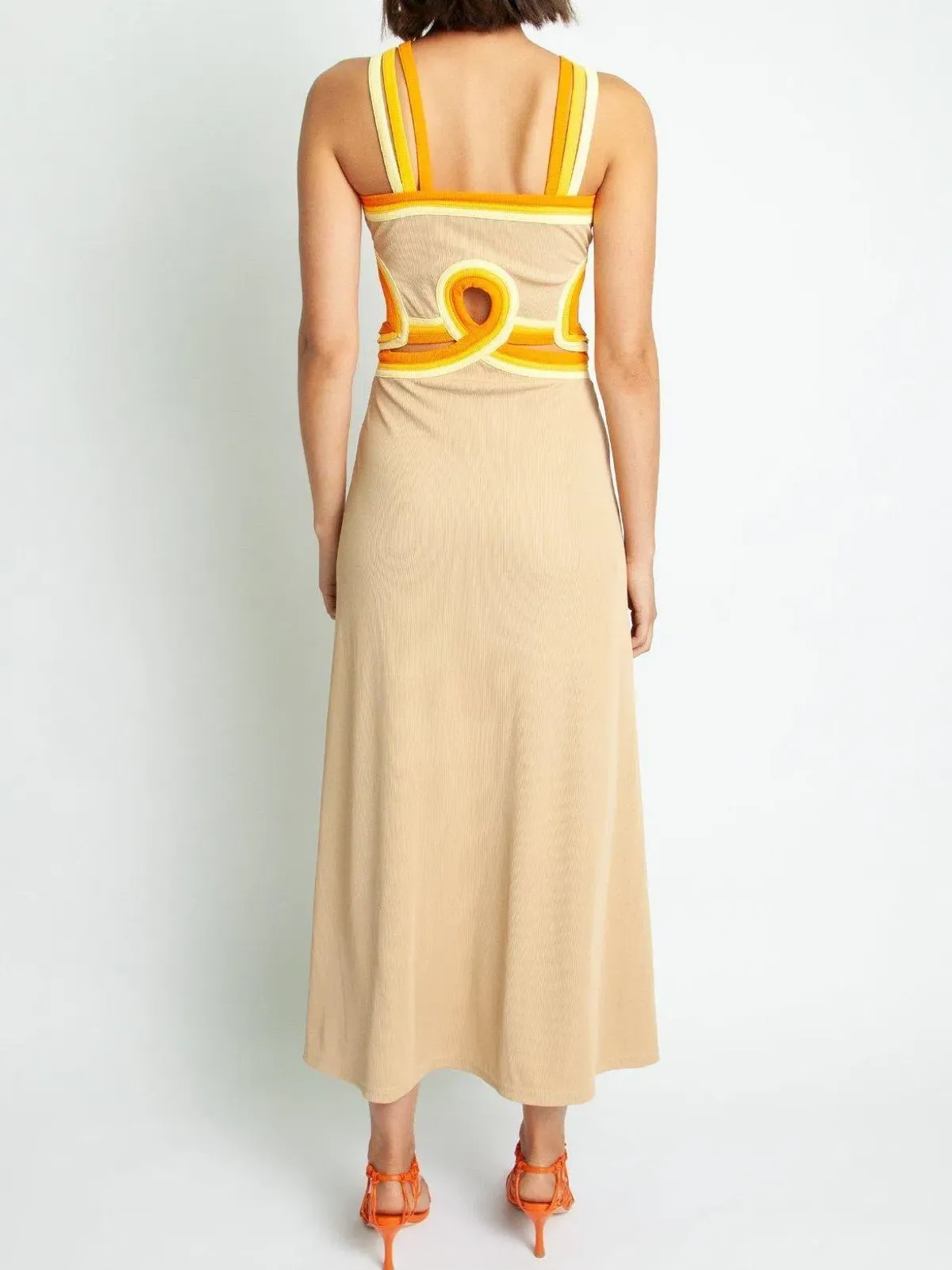Christopher Esber Looped Verner Bind Multi Strapped Dress Size 6 - Image 3
