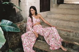  Significant Other Simone Top and Pants Skirt Set Print  for rent on The Volte - image 1