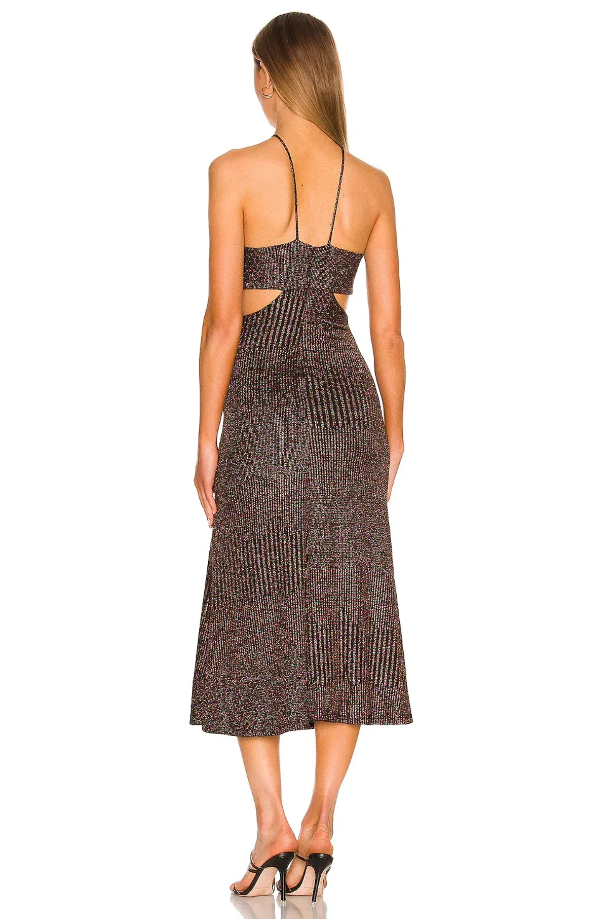 MISHA Dulci Midi Dress Brown Size 6/XS  - Image 3