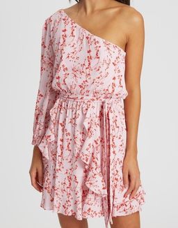 Tussah Sondra Mini Dress Pink Floral Size 12 for rent on The Volte - image 5