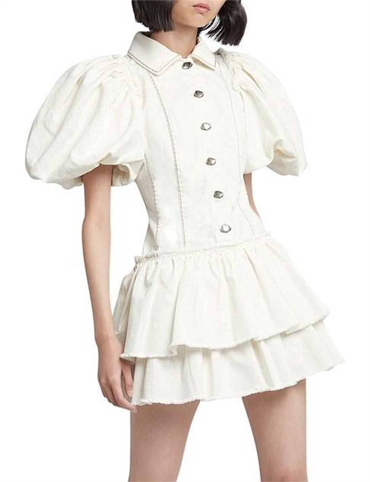 Reclaim Denim Mini Dress - Image 1