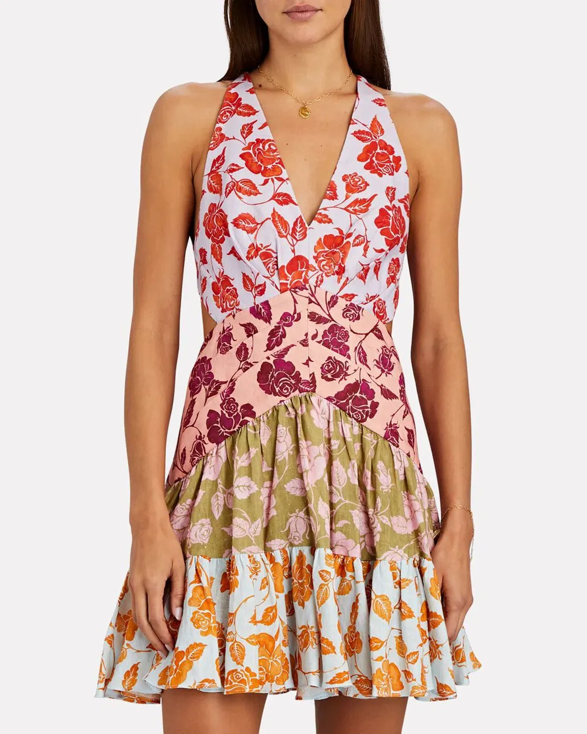 Zimmermann Lovestruck V Mini Dress Floral Size 0/AU 8 - Image 2