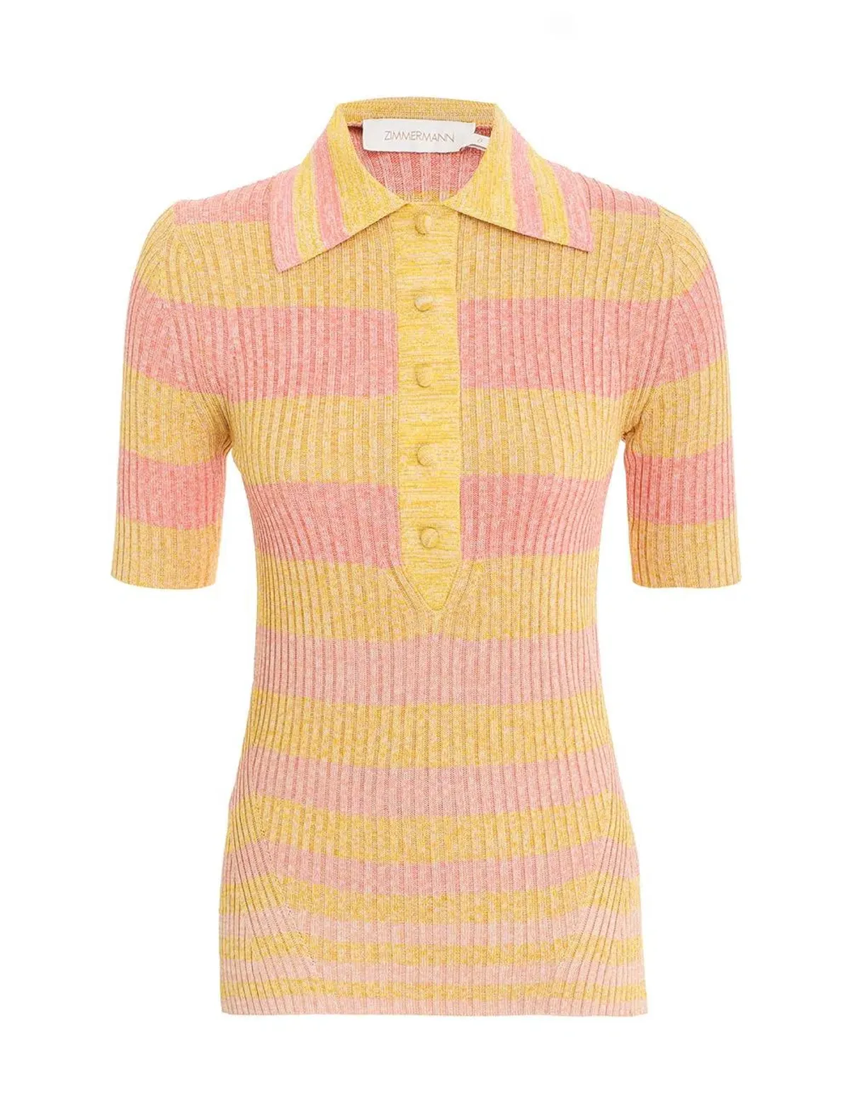 Zimmermann Postcard Knit Polo Shirt and Skirt Set Print Size 12 - Image 1