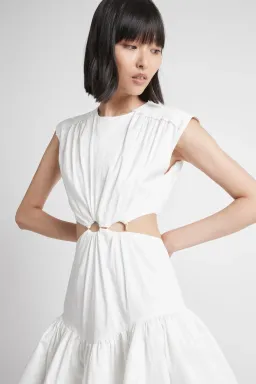 Aje Solstice Cut Out Ring Flip Mini Dress Size 6  for rent on The Volte - image 2