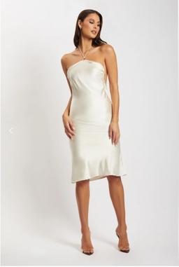 Meshki Ivana Satin Dress for rent on The Volte - image 1