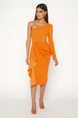 Mossman Follow Me Dress Orange Size 8  for rent on The Volte - image 1