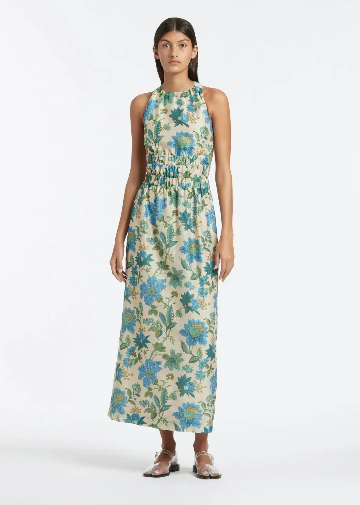 Sir The Label Celia Cross Back Gown Marguerite Floral Print Size 8 - Image 1