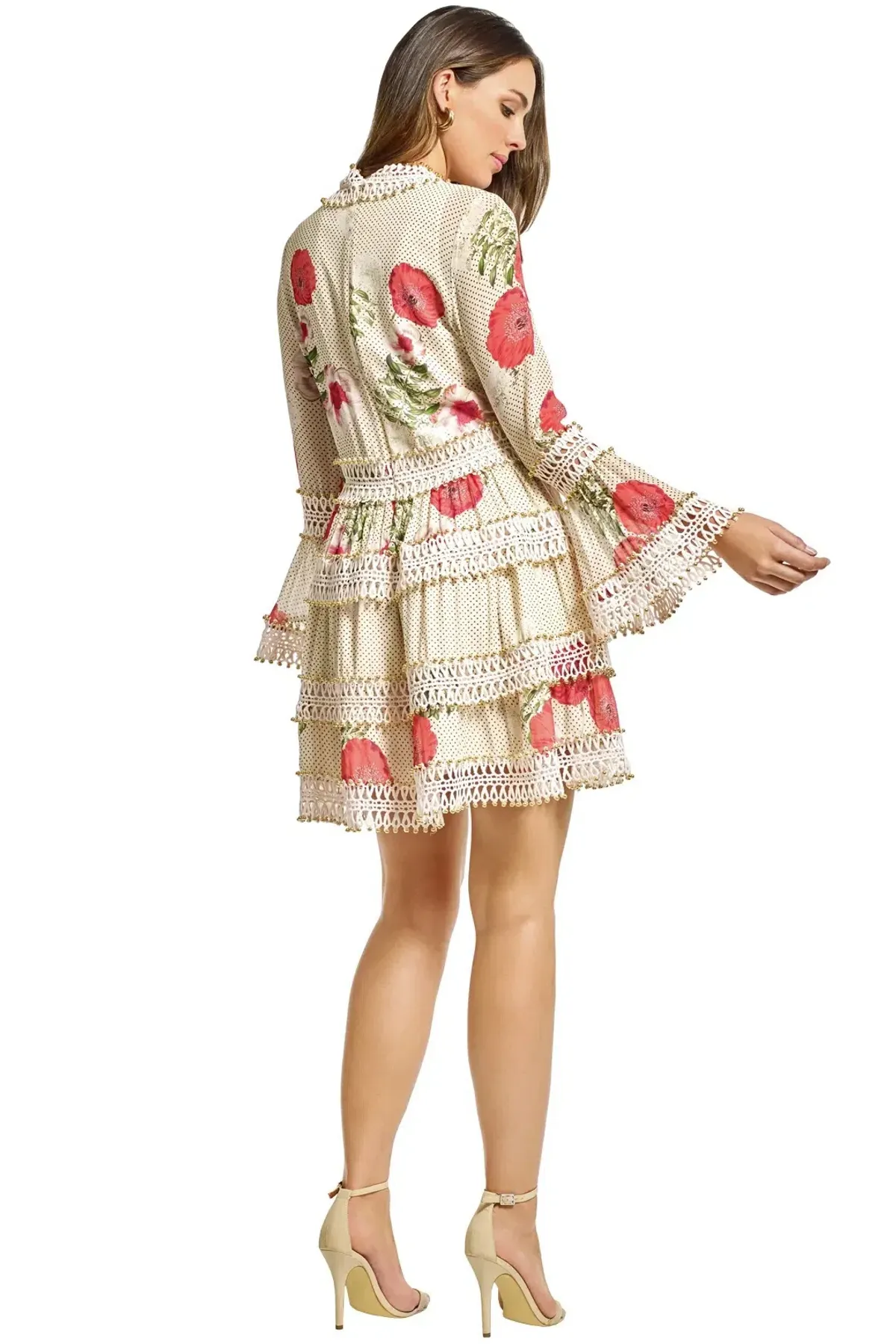 Thurley Daisy Chain Mini Dress Print Size 8 - Image 3