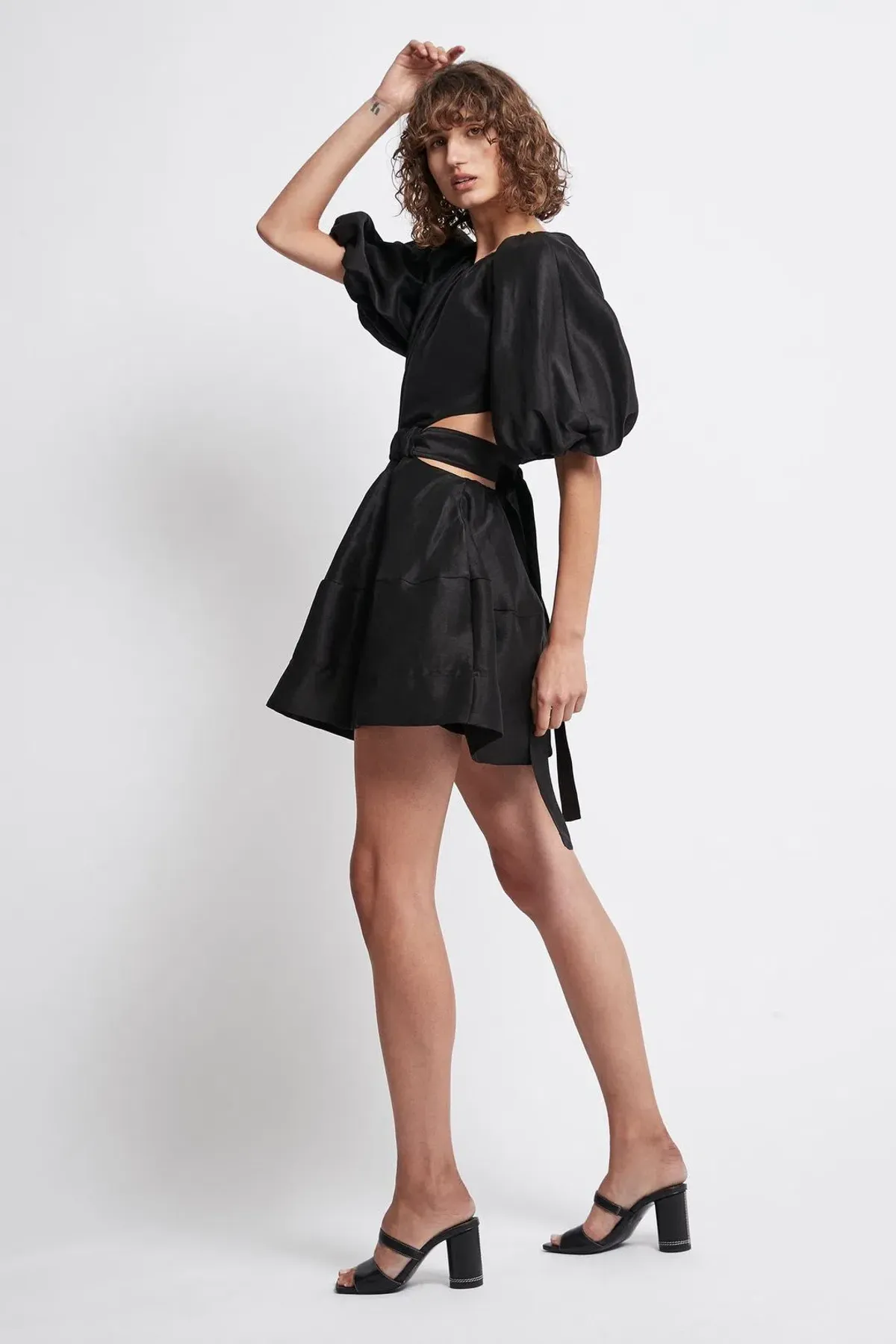 Aje Psychedelia Cut Out Mini Dress Black Size 8  - Image 2