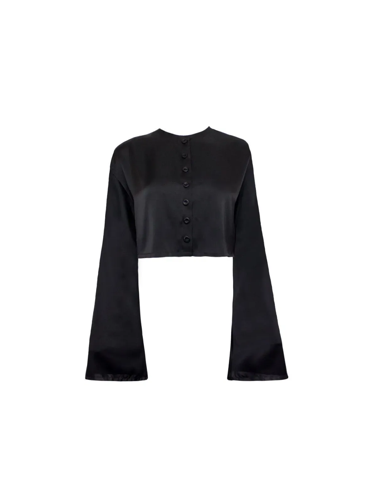 ORSEUND IRIS Ballerina Wrap Skirt & Drop Shoulder Top Set, Black - Image 5