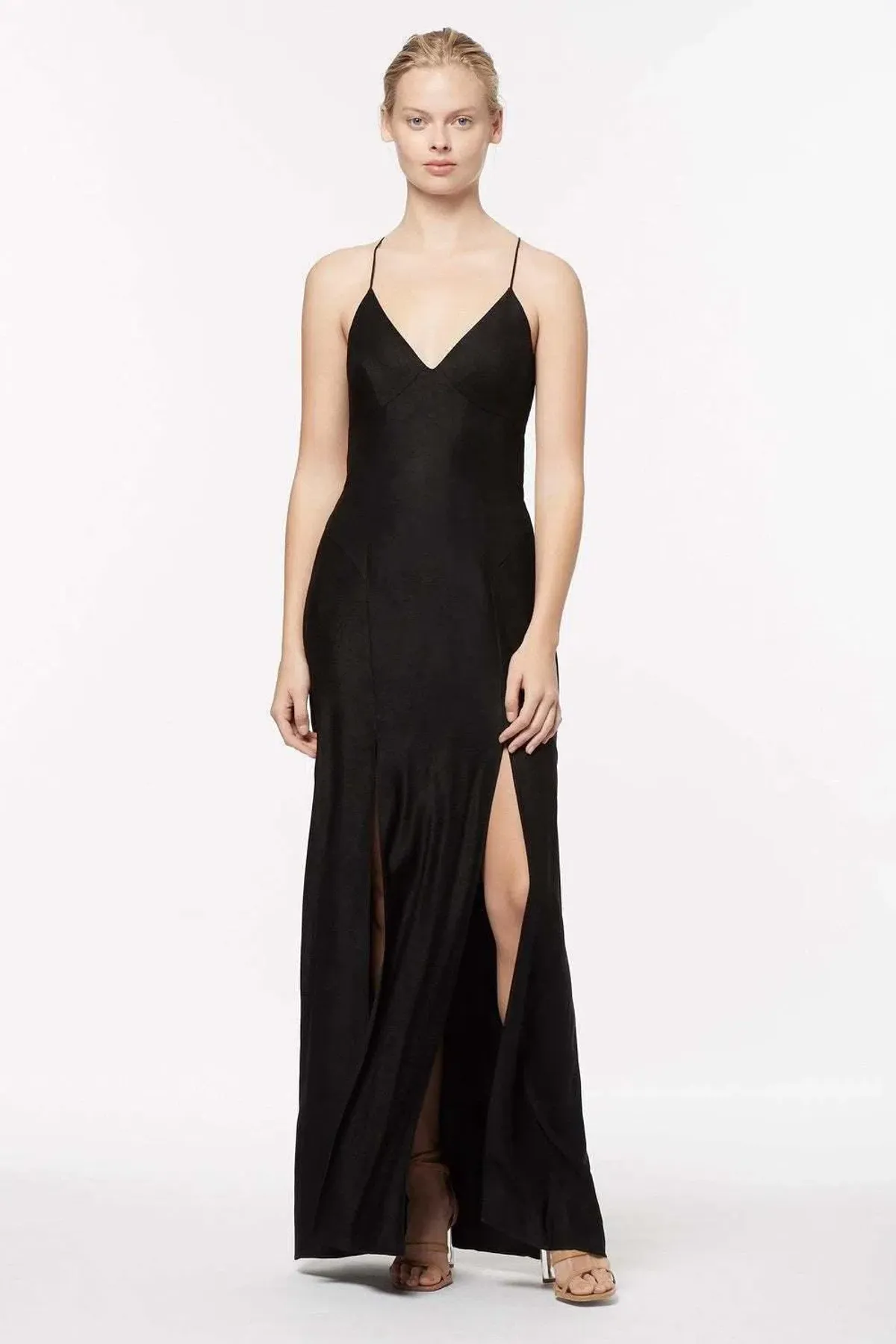 Manning Cartell Facetime Slip Midi Dress Black Size 4 - Image 1