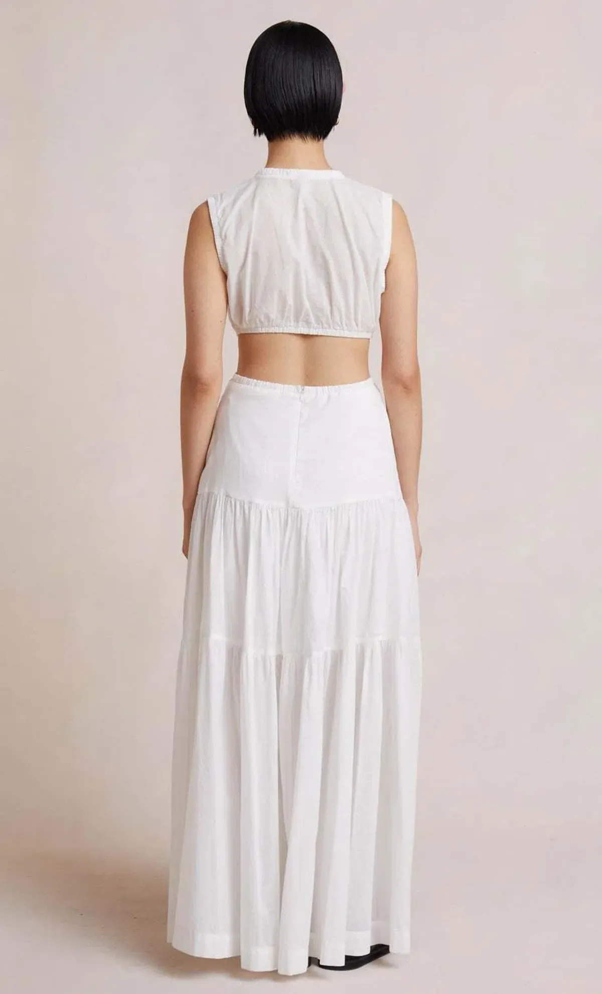 Bec & Bridge Desert Plain Palms Maxi Dress White Size 6 - Image 2