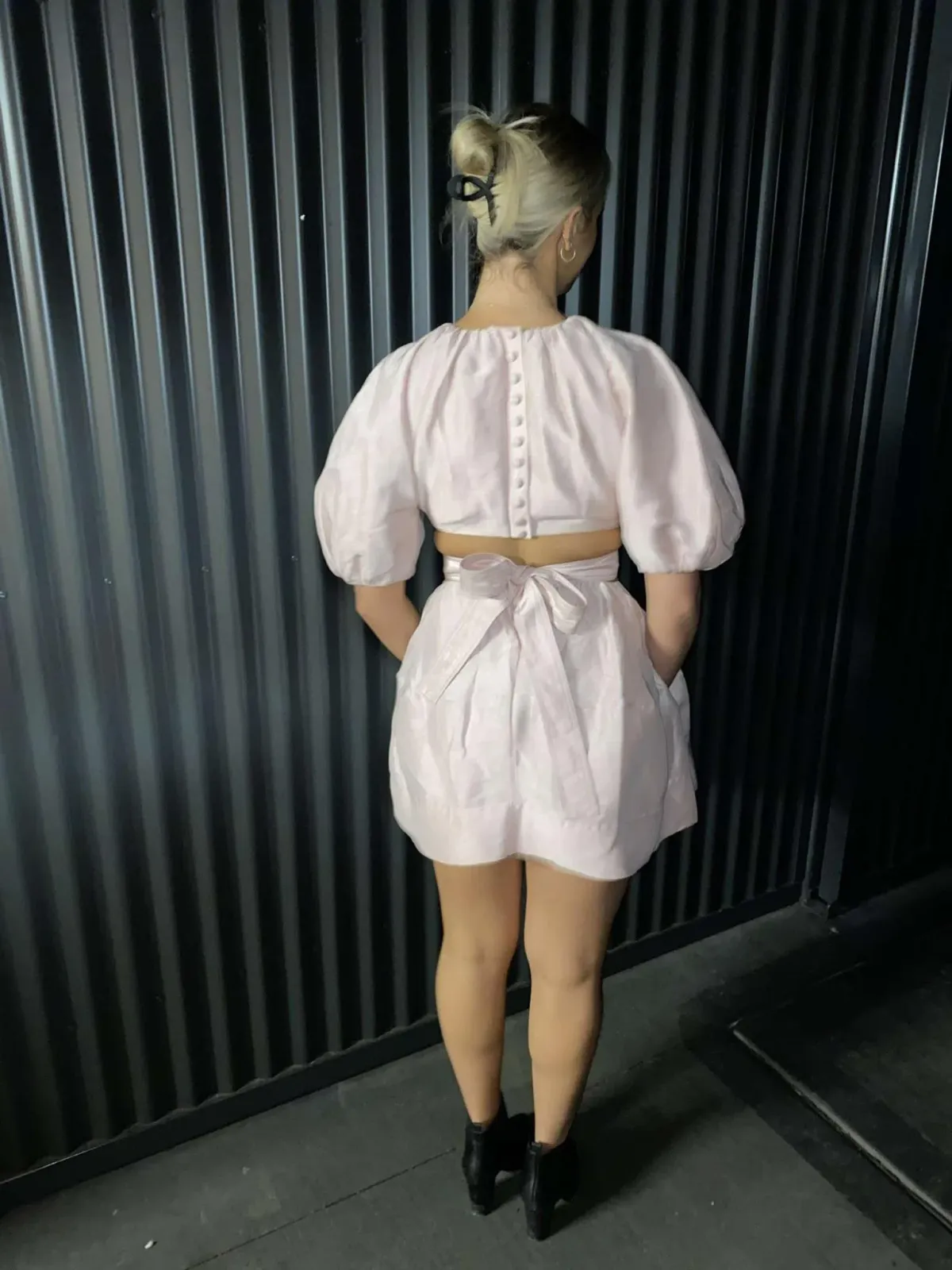 Aje Psychedelia Cut Out Mini Dress Blush Size 8 - Image 2
