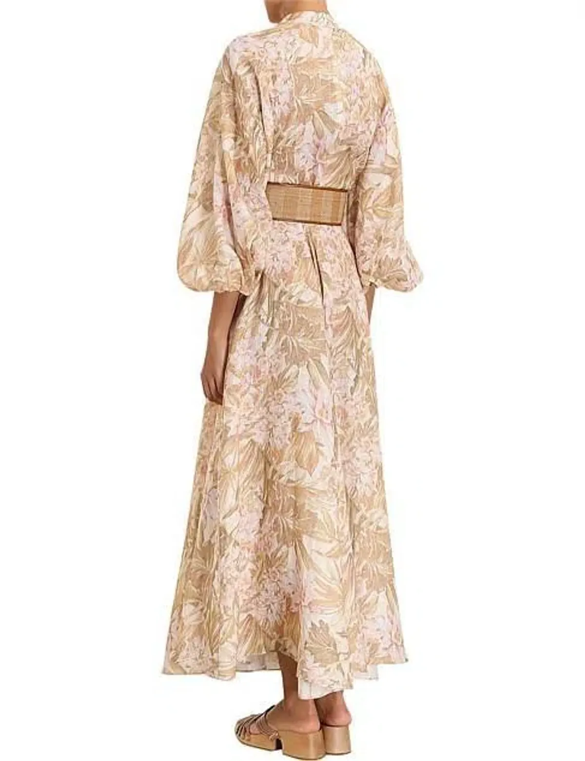 Zimmermann Andie Billow Long Dress Sepia Floral Size 1 / AU 10 - Image 2