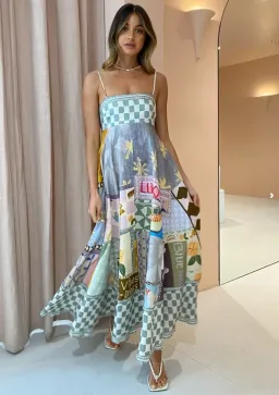 Alemais Emma Gale Sundress Print Size 8 for rent on The Volte - image 1