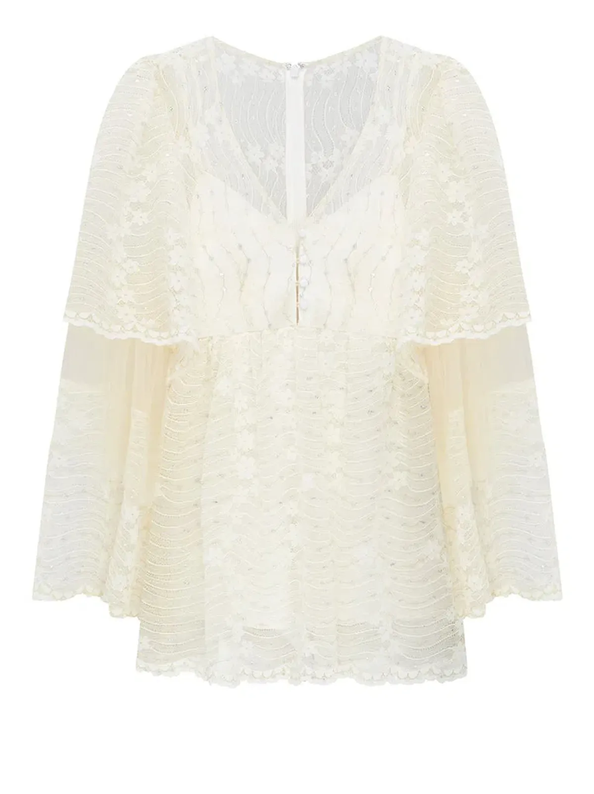 Alice McCall Moonstruck Mini Dress Cream Size 4 - Image 3