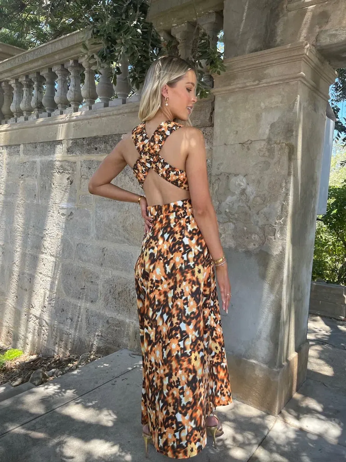 Mossman Inner Guidance Maxi Dress Print Size 12  - Image 9