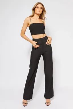 Bianca and Bridgett Cartia Crop and Pants Set Black Size 10 for rent on The Volte - image 7