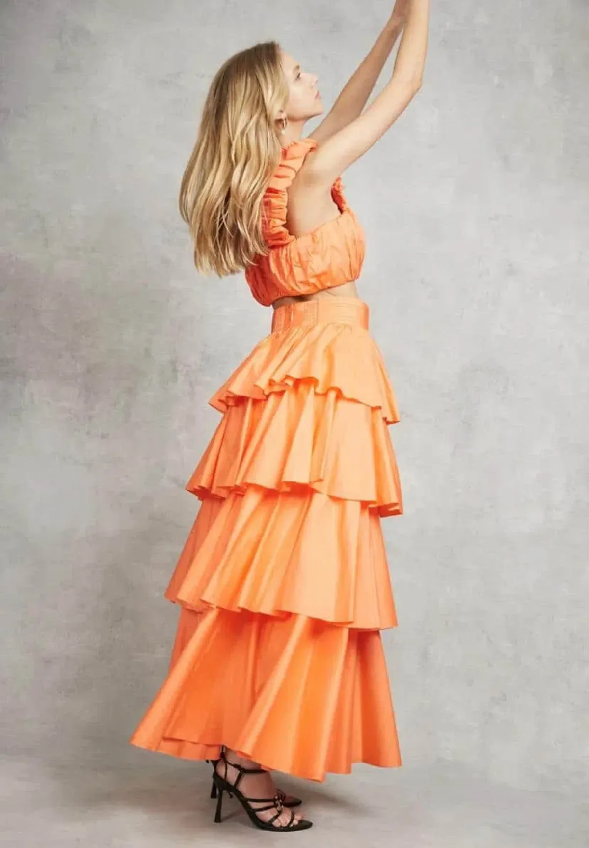Aje Medina Two Piece Orange Set Size 6 - Image 5