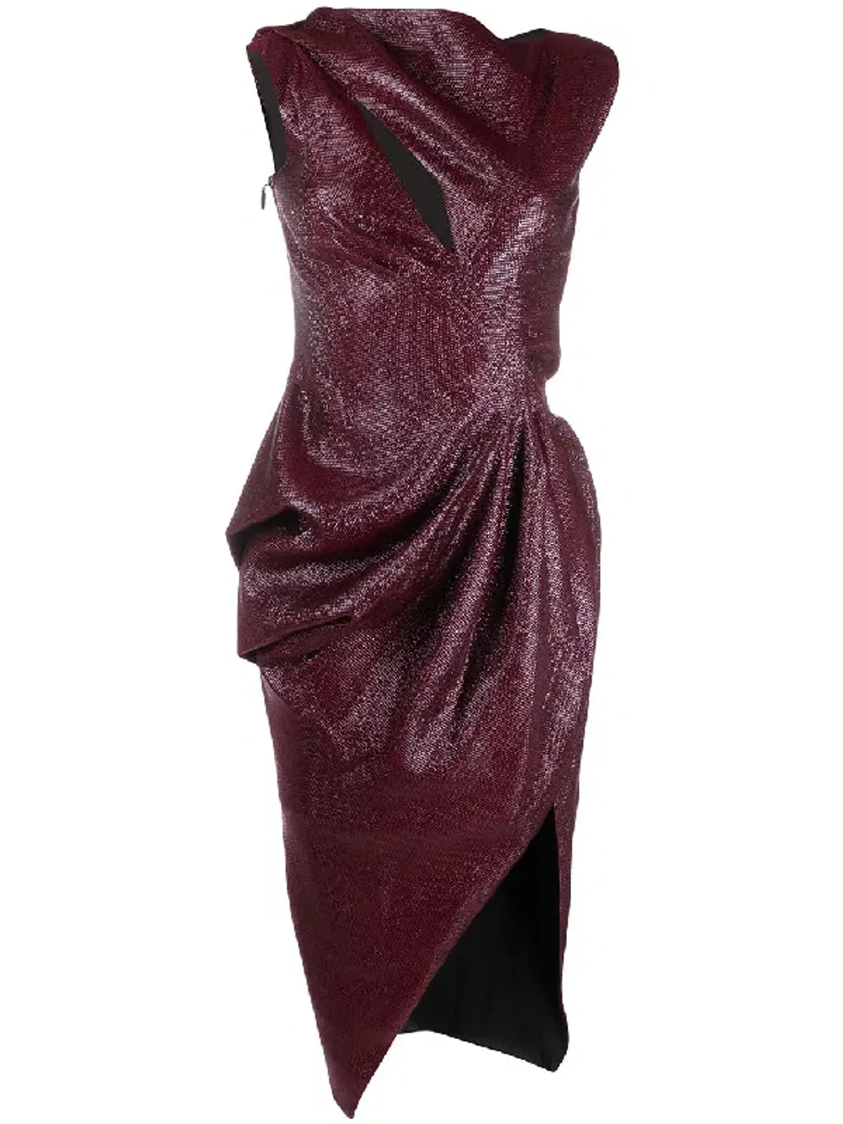Toni Maticevski Connector Dress Burgundy Size 6 - Image 5
