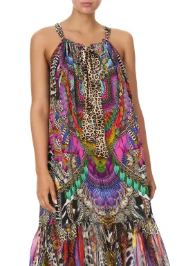 Drop Shoulder Flared Camilla Dress  for rent on The Volte - image 2